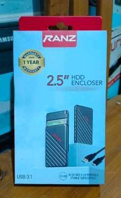 Picture of Hard disk enclosure  2.5 inch  usb hdd RANZ 1 year warranty Product High quality - Black