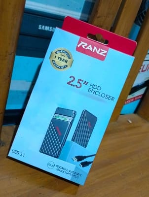 Picture of Hard disk enclosure  2.5 inch  usb hdd RANZ 1 year warranty Product High quality - Black