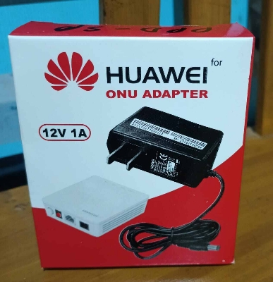 Picture of Onu adaaptor 12v 1amp HUAWEI ONU ADAPTOR BEST QUAALITY - Black