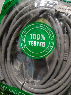 Picture of USB Extention cable 10 mitre bessst qualiy 100 percent working - Grey