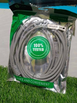 Picture of USB Extention cable 10 mitre bessst qualiy 100 percent working - Grey