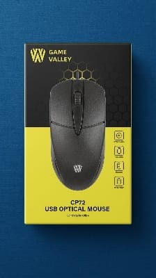 Picture of Mouse Game valley CP72 USB Optical Mouse - Black