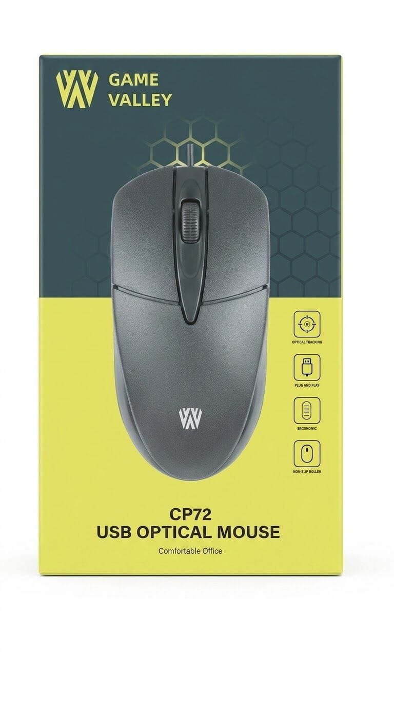 Picture of Mouse Game valley CP72 USB Optical Mouse - Black