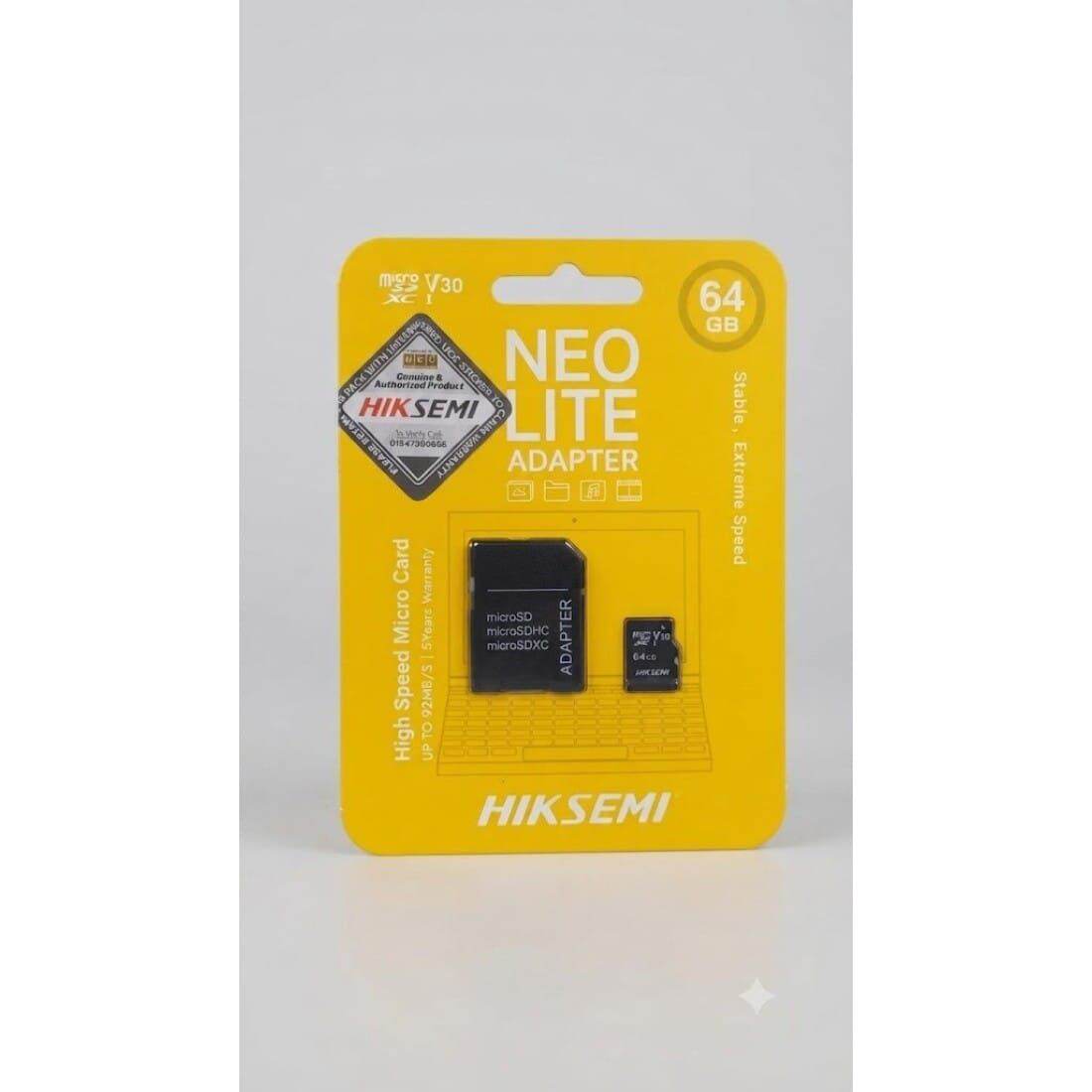 Picture of Hiksemi NEO Lite 64gb Micro SD Card  High Speed Performance - 64GB