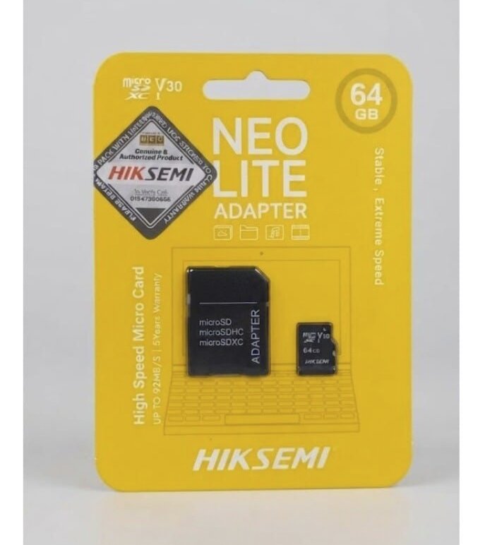 Picture of Hiksemi NEO Lite 64gb Micro SD Card  High Speed Performance - 64GB