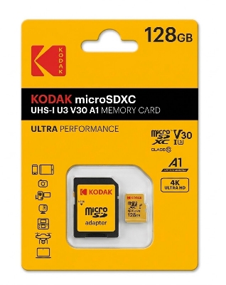 Picture of Kodak 128gb Micro SDXC MEMORY Card ultra performance - 128GB