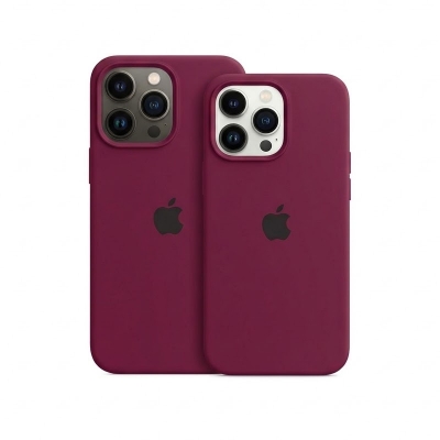 Picture of For iPhone 13 Pro Max 6.7 Box Liquid Silicone Soft Back Covers Camera Protective Flexible Mobile Phone Cases