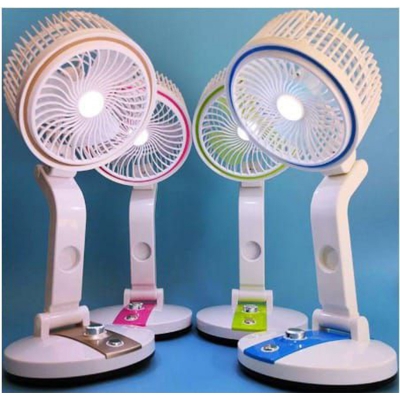 Picture of Rechargeable  folding Fan with Led Smart light, Baby care  Fan-Multicolor