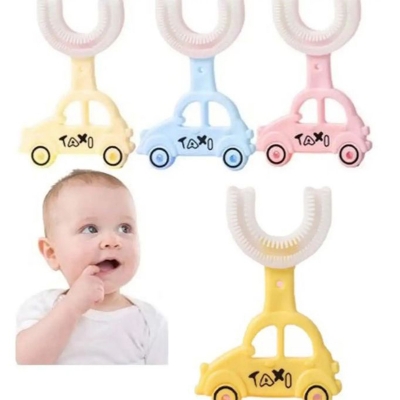 Picture of Baby Toothbrush Children 360 Degree U-shaped Kids Toothbrush Teethers Children's Oral Cleaning Toothbrush Brushing Instrument-Multicolor