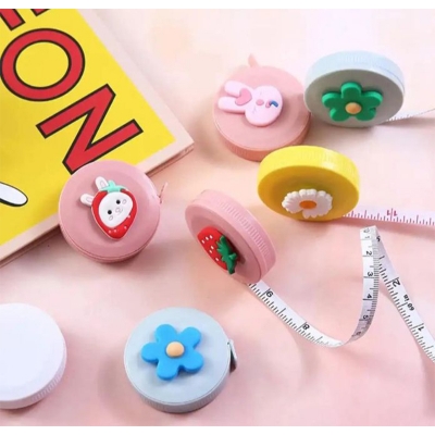Picture of 150cm Mini Tape Meter Tape Tailor Ruler Keychain Measuring Tape Clothing Size Tape Measure Portable Sewing Tools Accessory-Multicolor