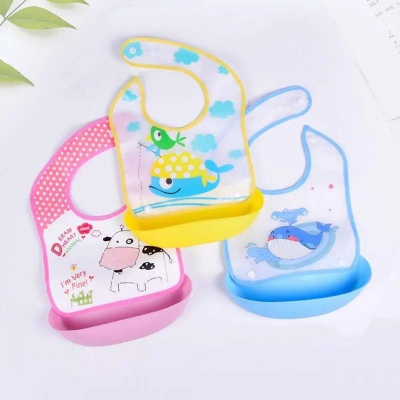Picture of Baby Try Bib / baby feeding trey/ Bib for baby-Multicolor