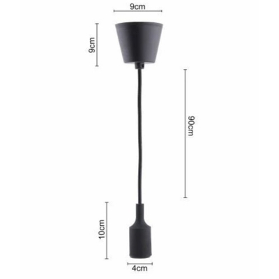 Picture of Pendant Hanging Light Children Room Pendant Holder 1 pis-Black