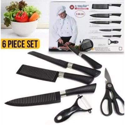 Picture of Zepter Kitchen Tools 6Pcs Set - Upgrade Your Kitchen With The High-Quality Zepter 6-Piece Kitchen Tools Set-Black