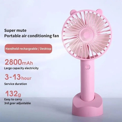 Picture of USB Rechargeable Mini Handheld Fan, Powerful Good Quality-Multicolor