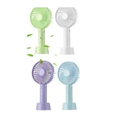 Picture of Rechargeable mini hand fan for girls make up ang baby suitable for loadsheding-Multicolor