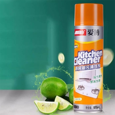Picture of KITCHEN CLEANER LEMON KITCHEN OIL GREASE FOAM CLEANER SPRAY 500ML