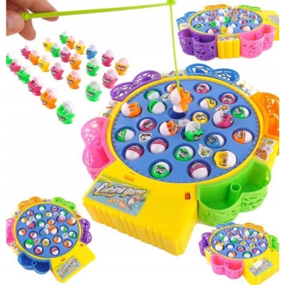 Picture of Fishing Board Game Toy Set For Kids-(24 Fishes, 4 Players)-Multicolor