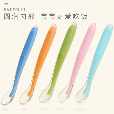 Picture of Full Silicone baby soft head spoon spoon children to eat spoon supplementary food bowl spoon -1pcs