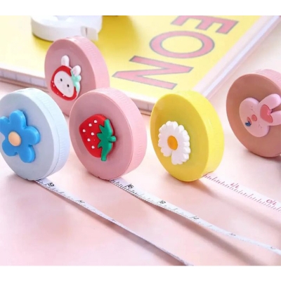 Picture of 150cm Mini Tape Meter Tape Tailor Ruler Keychain Measuring Tape Clothing Size Tape Measure Portable Sewing Tools Accessory-Multicolor
