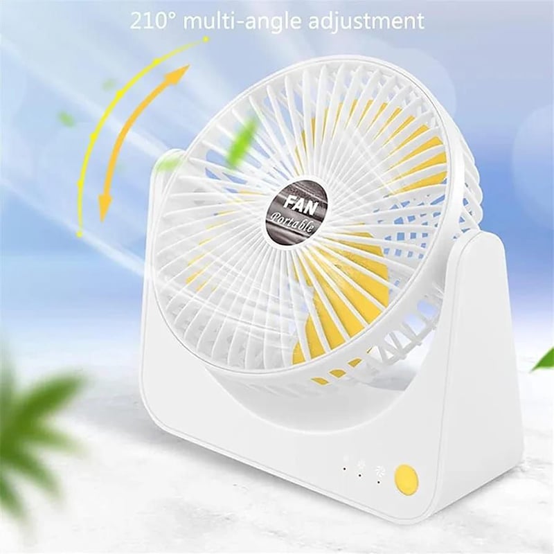 Picture of 3 Speeds Mini Fan, USB Rechargeable Desk Fan-Multicolor