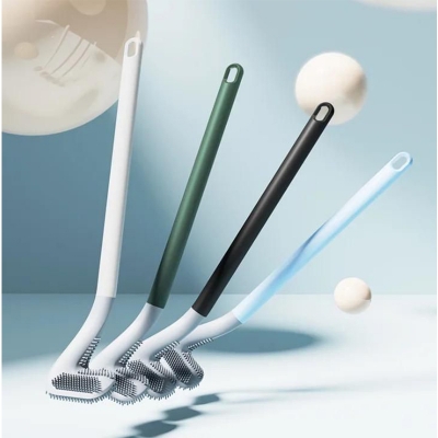 Picture of Flexible Bendable Silicone Golf Toilet Bowl Cleaner Brush, Toilet Brushes for Bathroom 360