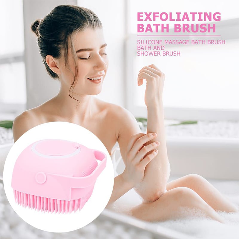 Picture of SILICONE MASSAGE BATH BRUSHES AND SCRUBBER WITH SOAP DISPENSER