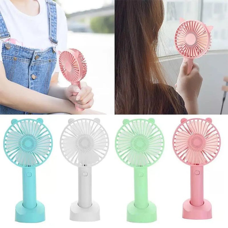 Picture of USB Rechargeable Mini Handheld Fan, Powerful Good Quality-Multicolor