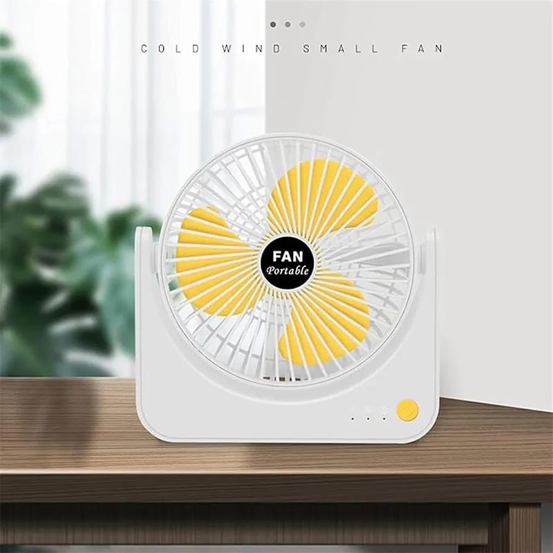 Picture of 3 Speeds Mini Fan, USB Rechargeable Desk Fan-Multicolor
