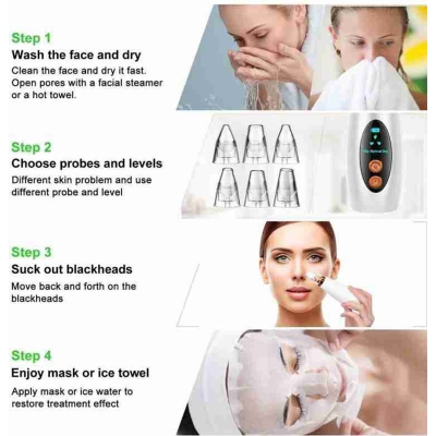 Picture of Electric Face Suction Removal Machine Pore Cleaner black Head Vacuum Pimple Black Head Remover