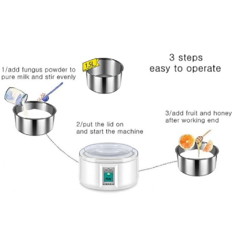 Picture of Automatic Yogurt (Doi) Maker  - 1.5L