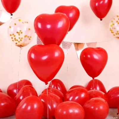 Picture of Heart Shape Love Balloon - 10Pieces