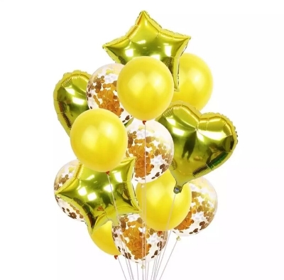 Picture of Party balloon 14pcs set/Happy birthday party balloon set14pc/confity balloon and party balloon set