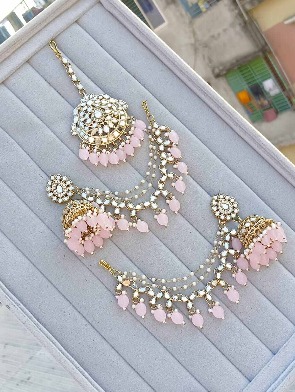Picture of Indian Jumka Yarring - Ear Ring + Tikli