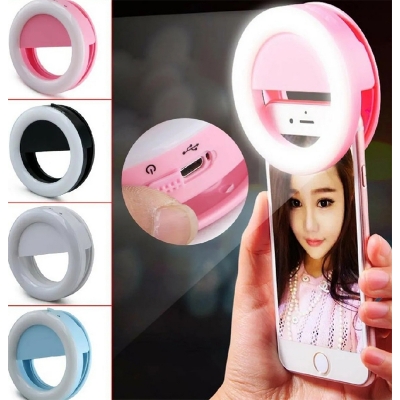 Picture of Selfie Ring Light Rechargeable Portable Mini LED Light-Multicolor
