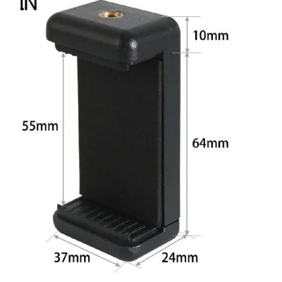 Picture of Mobile Phone Holder Mount for Tripod camera Stand-Black