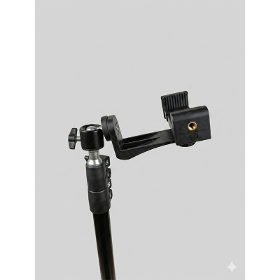 Picture of Premium 7 Feet Light Stand with 360° Rotatable Mobile Holder-Black