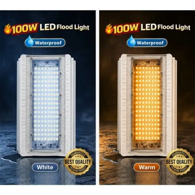 Picture of LED Flood Lights Lodine Tungsten White LED + Warm 100w Halogen modern Construction Site Lighting Waterproof AC 220v-240v