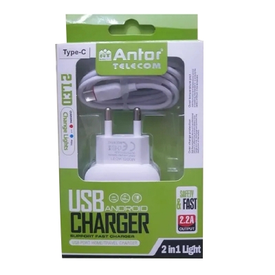 Picture of Antor 2.1A Android USB Charger (Type-C)-White