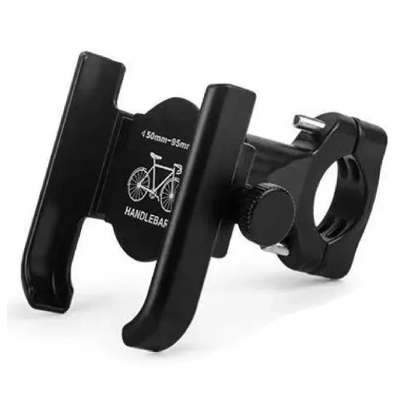 Picture of Universal Metal Aluminum Alloy Mobile Phone Holder For Motorcycle or Bike Handlebar Clamping--Black