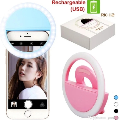 Picture of Selfie Ring Light Rechargeable Portable Mini LED Light-Multicolor