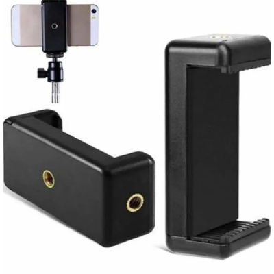 Picture of Mobile Phone Holder Mount for Tripod camera Stand-Black