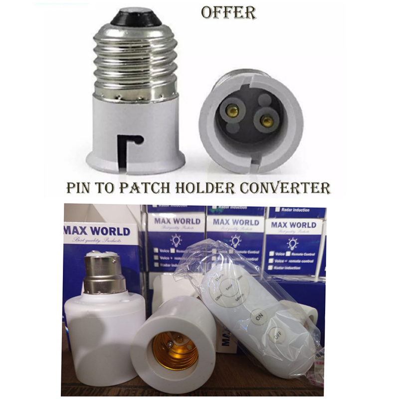 Picture of Smart AC220V Wireless remote Control Lamp Holder With Timing Adjustment Function Smart Light LED Lamp Base Universal