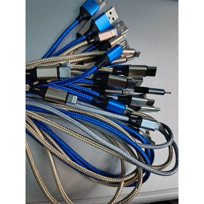 Picture of USB Charger Cable 3 In 1 Fast Charging USB Charger Cable / Fast Charging Data Transfer/Compatible with Micro USB, USB-C/Type-C Devices