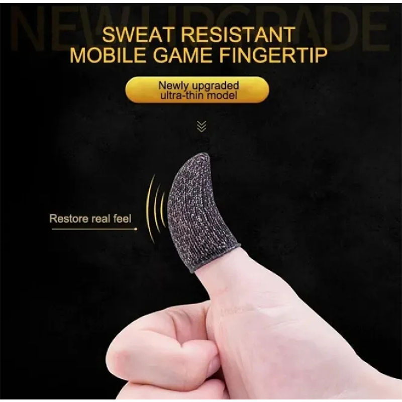 Picture of 5 Pair / 10 Pair (1pair=2 Pcs ) Breathable Mobile Finger Sleeves / Finger Sleeves / Press Trigger Game Controller Sweatproof Gloves for Mobile Gaming / Finger Sleeves - Finger Sleeve