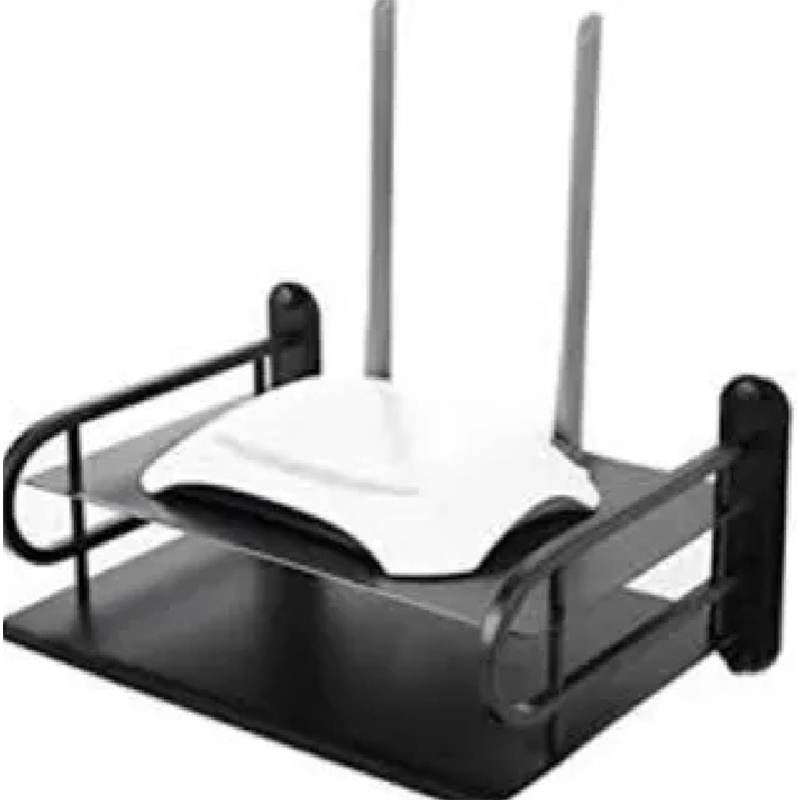 Picture of Metal Router Stand Router Storage Box Router Storage Wifi Router Storage Box-D Shop-Black