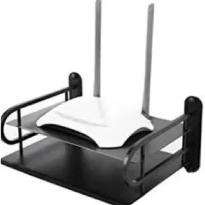 Picture of Metal Router Stand Router Storage Box Router Storage Wifi Router Storage Box-D Shop-Black
