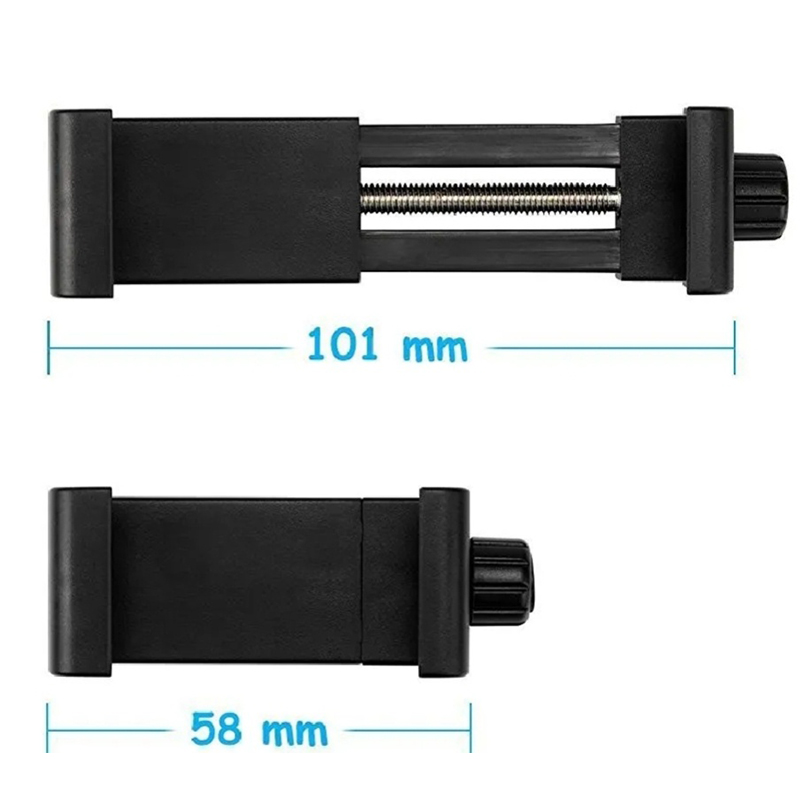 Picture of Adjustable Mobile Phone Holder Video Ring Tripod Mount Adapter With Adjustable Screw, Tripod Holder / Tripod Mount - Tripod - Tripod For Mobile-Black
