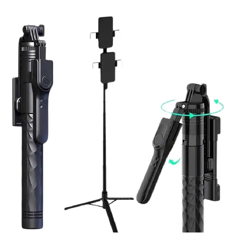 Picture of Premium Handheld Stabilizing K28 SELFIE STICK TRIPOD (5 Foot) 360 degrees Rotation with remote-Black