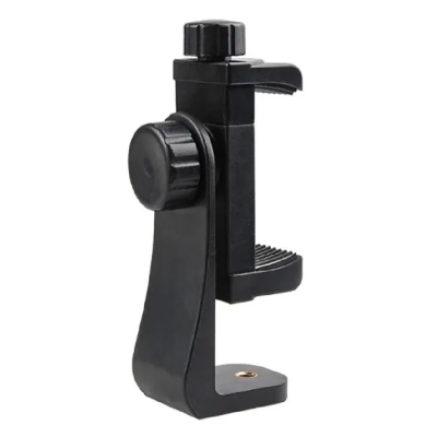 Picture of Tripod Mount Phone Clip Vertical Bracket 360 Degree Rotating Tripod-Black