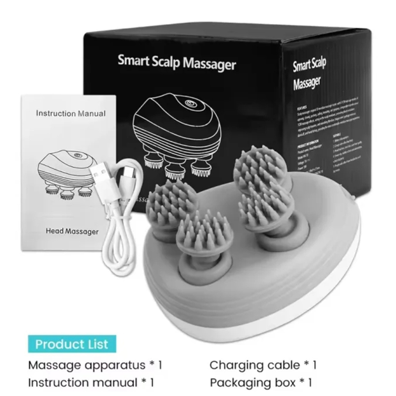 Picture of Scalp Head Hair Massager Electric Health Care Antistress Relax Body Massager-Multicolor